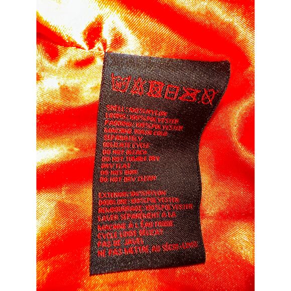 SCHOTT OLIVE GREEN AVIATOR BOMBER ARMY JACKET XS ORANGE LINING - Picture 11 of 11